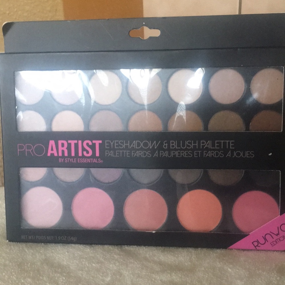 Pro Artist eyeshadow and bush palette